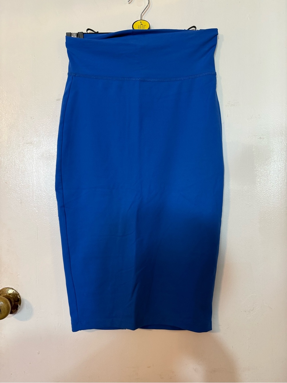 bebe Royal Blue High-Waist Pencil Skirt